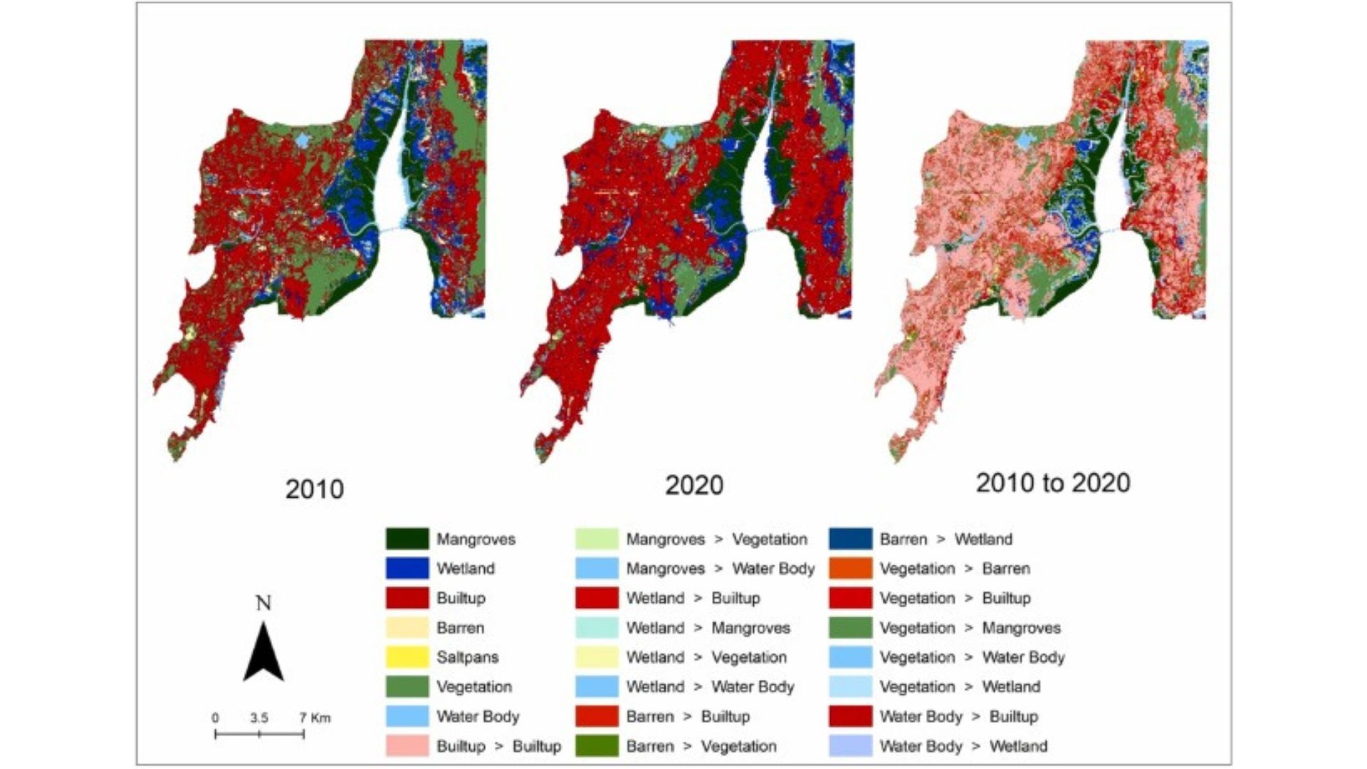 Study maps changes to mangroves and wetlands along Maharashtra’s coastline