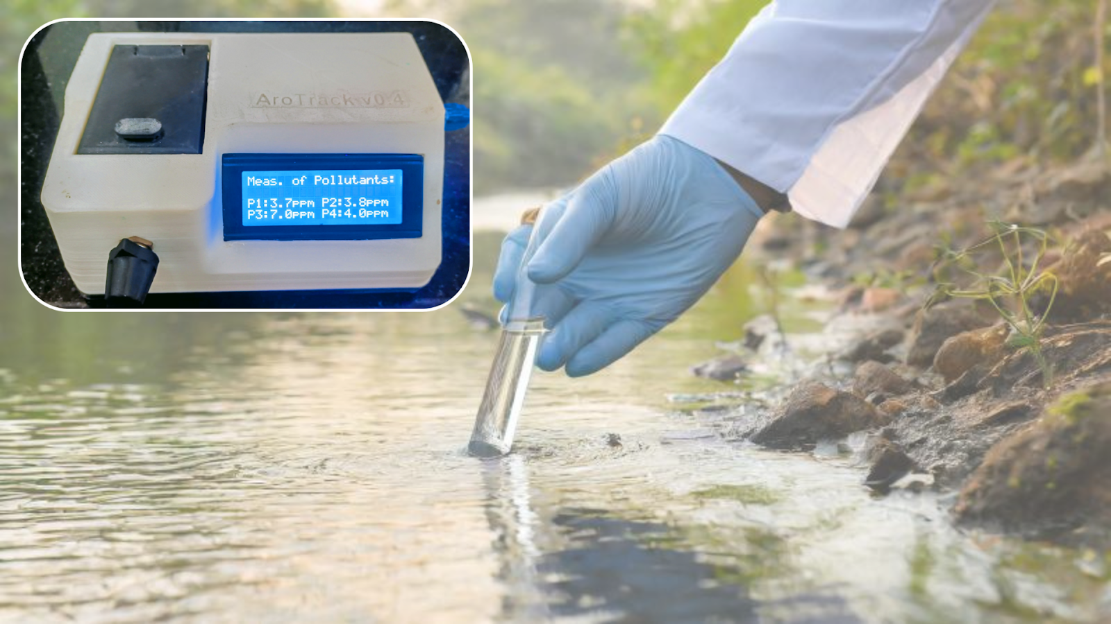 IIT Bombay team develops affordable, portable water-pollutant detecting device: AroTrack.