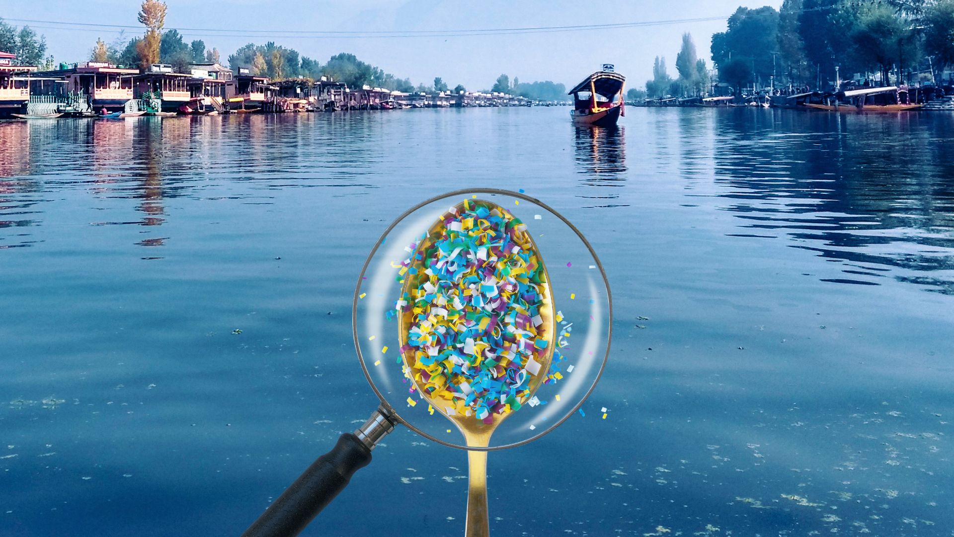 Dal Lake reveals rainfall's role in dispersing and changing the characteristics of microplastics