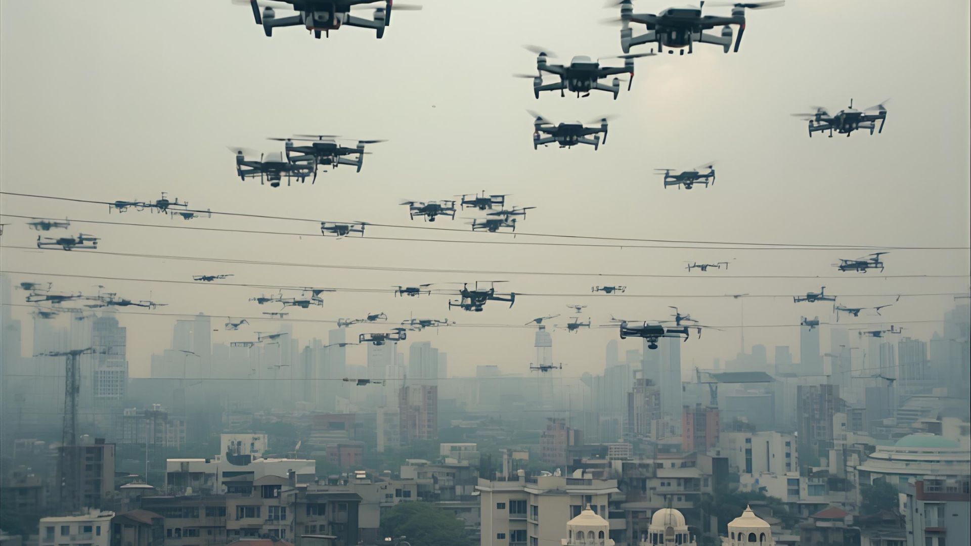 New model allows drones to make complex formations, just by observing their neighbours