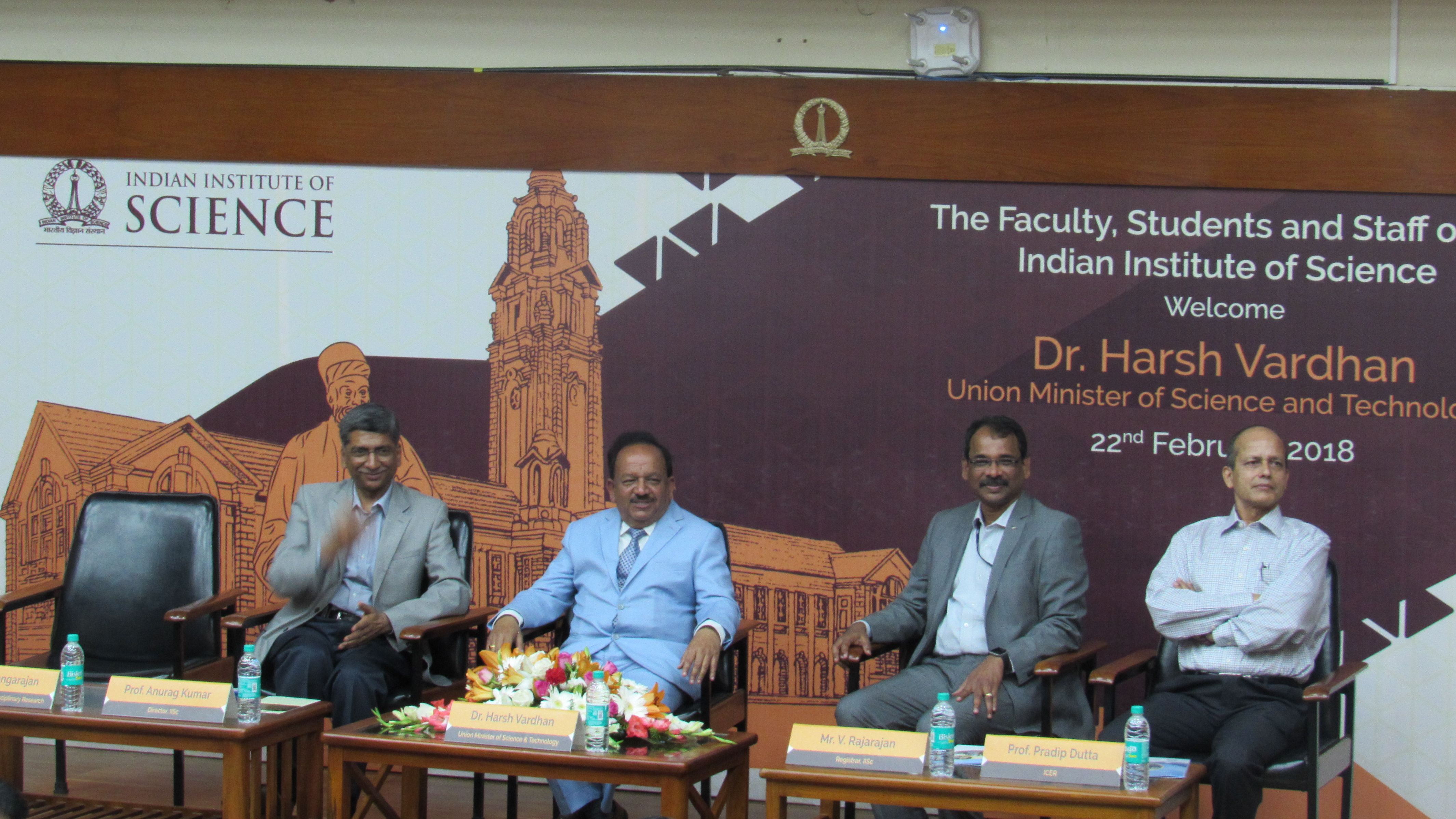 Dr. Harsh Vardhan inaugurates the country’s first and only Supercritical-CO2 test bed at IISc