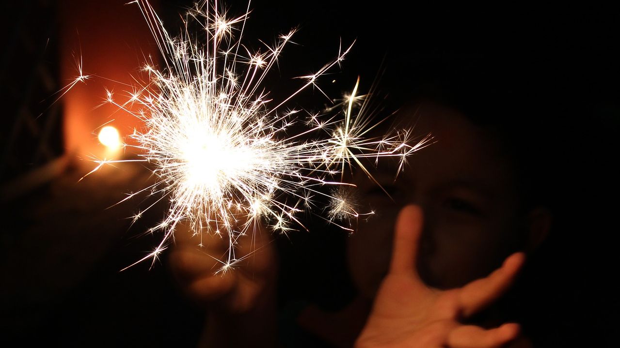 The dark side of the sparkling firecrackers